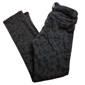 DL1961 black leopard skinny jeans 7